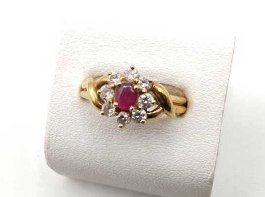 宝石買取 ルビー 指輪 K18